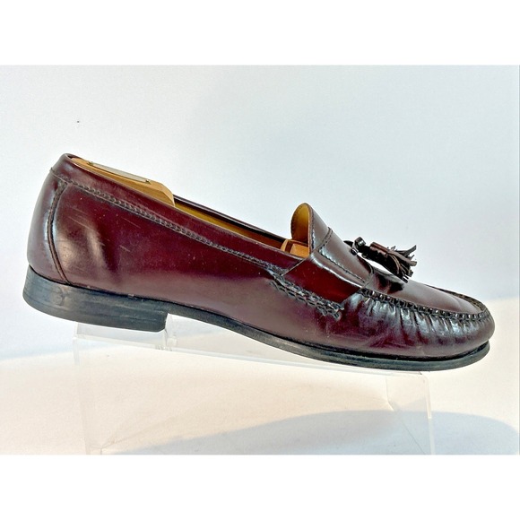 Cole Haan NikeAir Mens Size 13 Tassel Loafers Shoes Wine Leather Moc Tow main image 7
